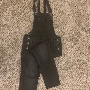 Old Navy Black Denim Overalls